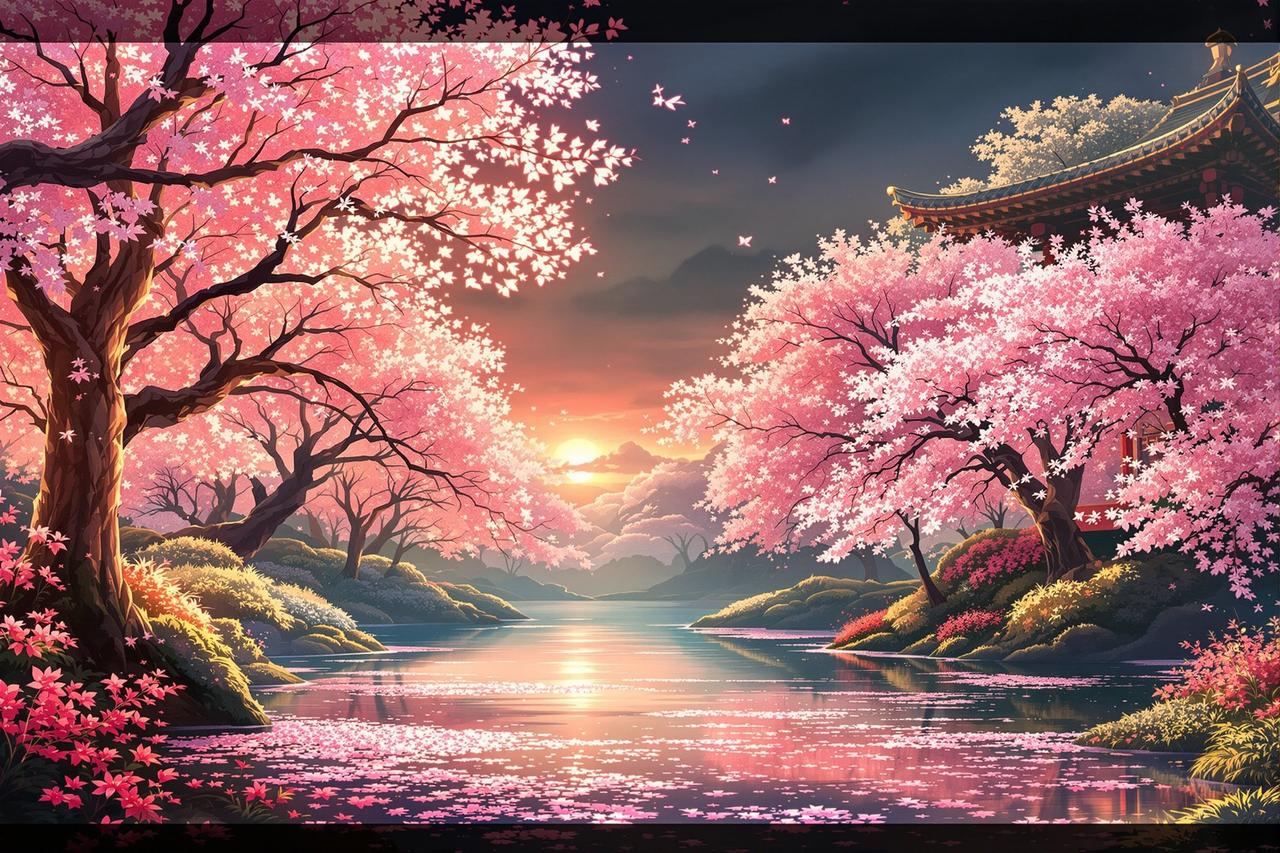 西红柿短剧作品展示 - 花间绘梦师 — 场景美术