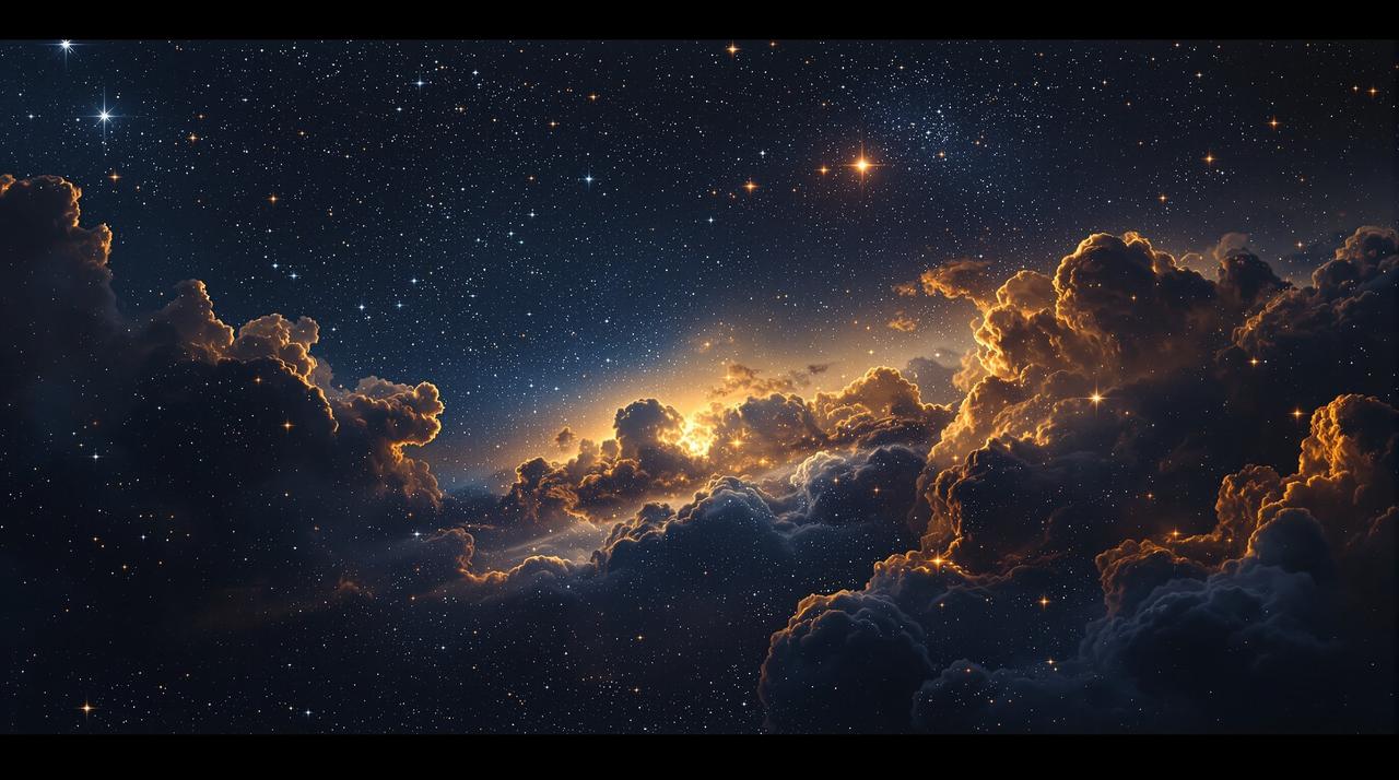 西红柿短剧 - 璀璨星空背景，闪亮的天狼星照耀夜空